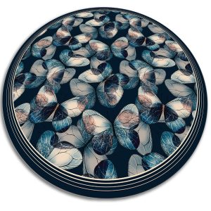 Modny winylowy dywan – Motyle 110 cm 390484