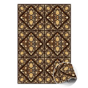 Modny winylowy dywan Mozaika kwiaty 80 x 120 cm 457152 Modny winylowy dywan Mozaika kwiaty 80 x 120 cm 457152