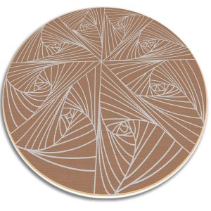Modny winylowy dywan – Pajęcza sieć 100 cm 390414