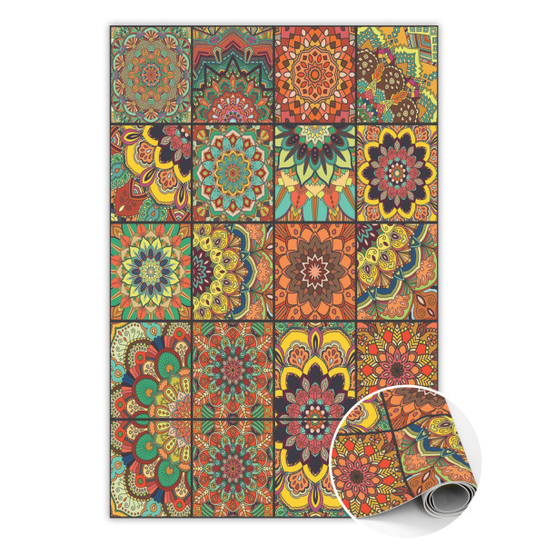 Modny winylowy dywan Portugalskie kafle 100 x 150 cm 283444