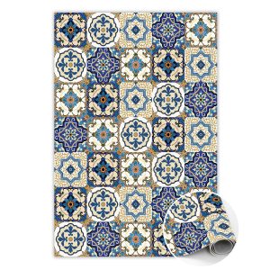 Modny winylowy dywan Portugalskie kafle 100 x 150 cm 283511