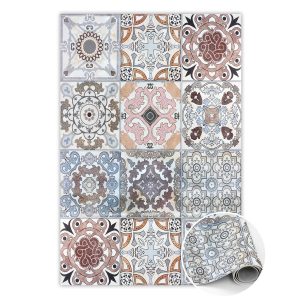 Modny winylowy dywan Portugalskie kafle 100 x 150 cm 283381
