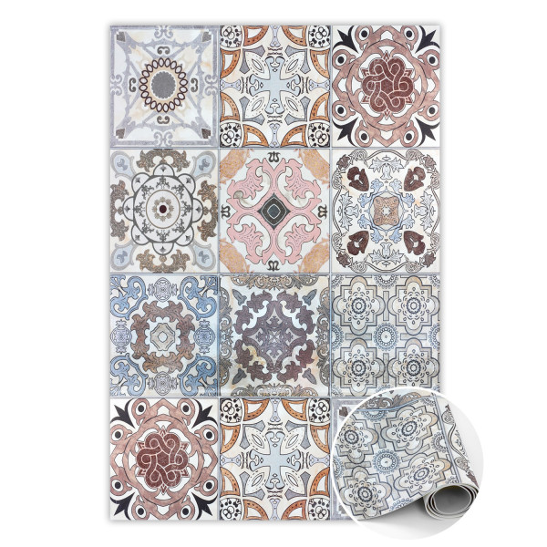 Modny winylowy dywan Portugalskie kafle 120 x 180 cm 283441