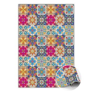 Modny winylowy dywan Portugalskie kafle 150 x 225 cm 457110 Modny winylowy dywan Portugalskie kafle 150 x 225 cm 457110