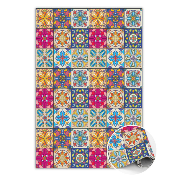 Modny winylowy dywan Portugalskie kafle 150 x 225 cm 457110