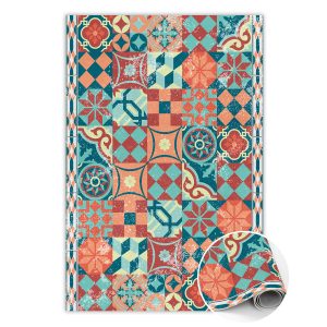 Modny winylowy dywan Portugalskie retro 100 x 150 cm 457260