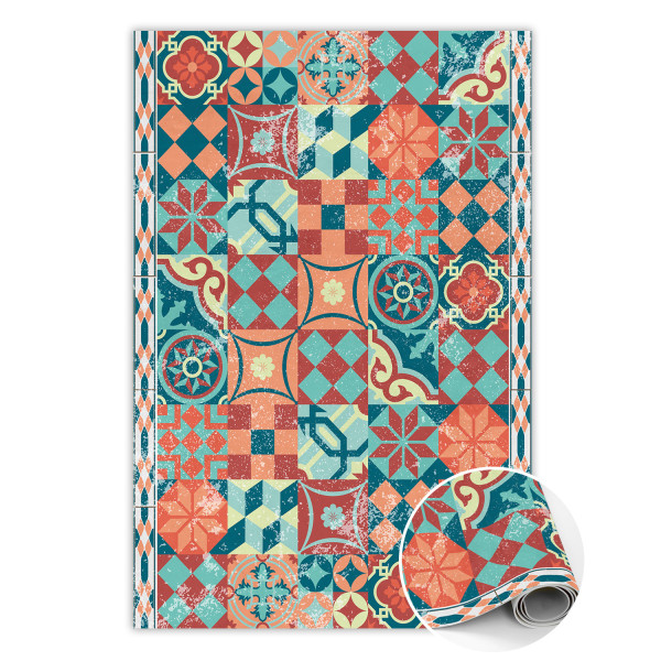Modny winylowy dywan Portugalskie retro 100 x 150 cm 457260