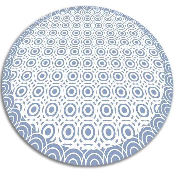 Modny winylowy dywan - Powtarzalne kółeczka 120 cm 390830