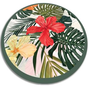 Modny winylowy dywan – Rajskie kwiaty 120 cm 390478