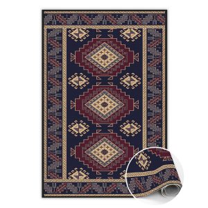 Modny winylowy dywan Retro mix 150 x 225 cm 457107 Modny winylowy dywan Retro mix 150 x 225 cm 457107