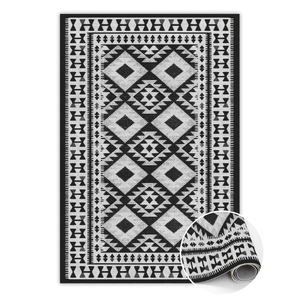 Modny winylowy dywan Retro wzór 150 x 225 cm 457004
