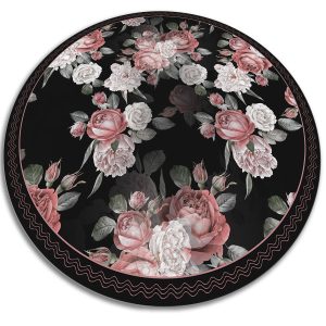 Modny winylowy dywan – Róże 80 cm 390460
