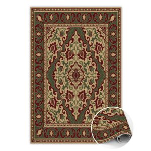 Modny winylowy dywan Symetryczny wzór 150 x 225 cm 459497 Modny winylowy dywan Symetryczny wzór 150 x 225 cm 459497