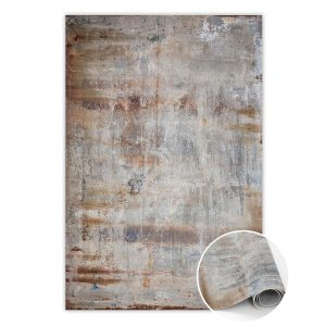 Modny winylowy dywan wewnętrzny Metal rdza 140 x 210 cm 457125 Modny winylowy dywan wewnętrzny Metal rdza 140 x 210 cm 457125