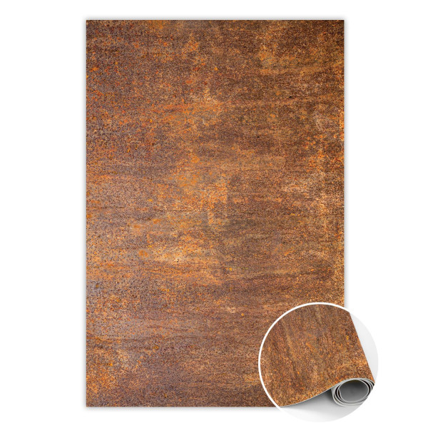 Modny winylowy dywan Zardzewiała blacha 140 x 210 cm 283527