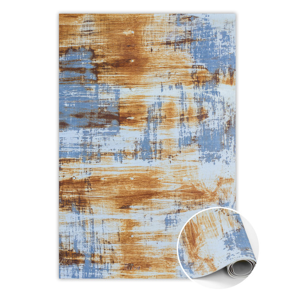 Modny winylowy dywan Zardzewiała blacha 80 x 120 cm 466434