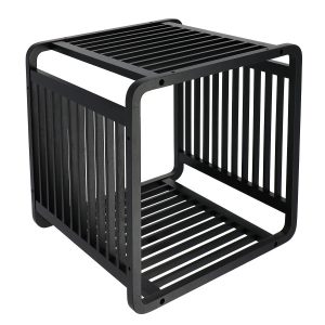 Modułowa półka bambusowa Cube Czarna nowoczesna 33 cm 668995 Modułowa półka bambusowa Cube Czarna nowoczesna 33 cm 668995