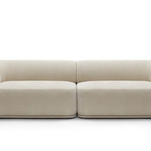 Modułowa sofa beżowa NOBIS z zaokrąglonymi bokami i wygodnym siedziskiem 726331 Modułowa sofa beżowa NOBIS z zaokrąglonymi bokami i wygodnym siedziskiem 726331