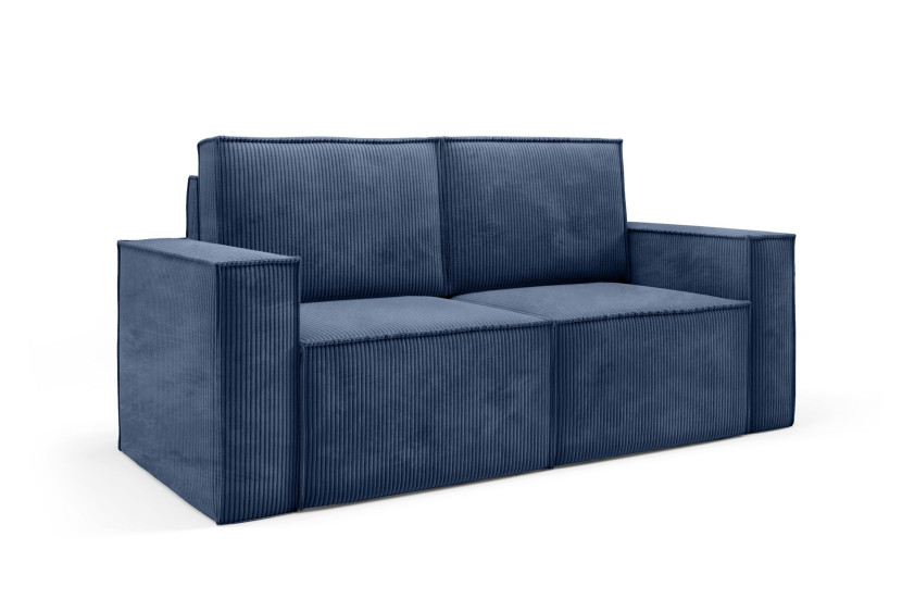 Modułowa sofa sztruksowa ORTO dwuosobowa Granatowa 324449