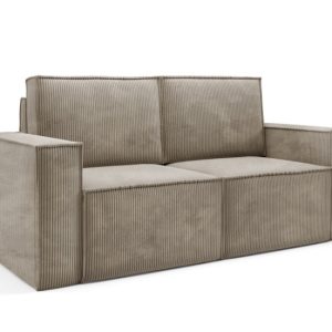 Modułowa sofa sztruksowa ORTO dwuosobowa Jasny brąz 324446 Modułowa sofa sztruksowa ORTO dwuosobowa Jasny brąz 324446