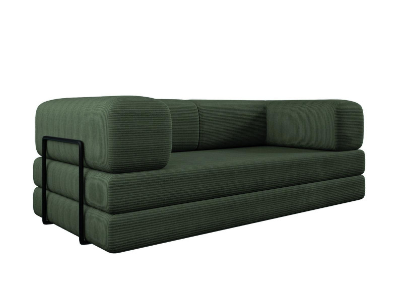 Modułowa zielona piankowa sofka do małego pokoju LAMILO 988069