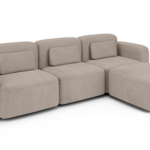 Modułowy narożnik do salonu ORCHID beżowy duża rogówka wybór strony 310068