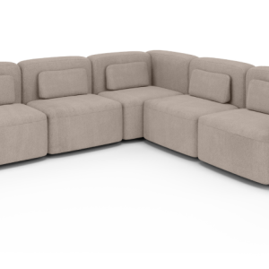 Modułowy narożnik do salonu ORCHID XL beżowy duża rogówka nierozkładana 310066