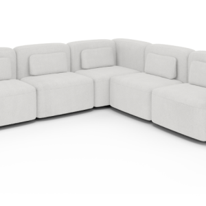 Modułowy narożnik do salonu ORCHID XL biały duża rogówka nierozkładana 310030