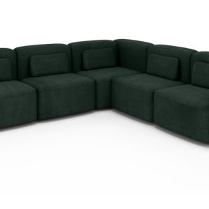 Modułowy narożnik do salonu ORCHID XL zielony duża rogówka nierozkładana 310071