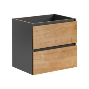Monako Grey Oak Szafka pod umywalkę 60 cm 121582 Monako Grey Oak Szafka pod umywalkę 60 cm 121582