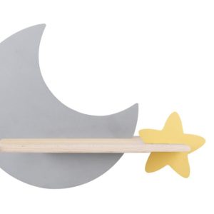 Moon KINKIET lampa ścienny 5w led iq kids szary+złoty 795541 Moon KINKIET lampa ścienny 5w led iq kids szary+złoty 795541