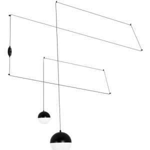 MOOSEE lampa ścienna BOWL DUO czarna 154096 MOOSEE lampa ścienna BOWL DUO czarna 154096
