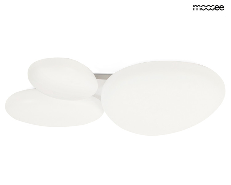 MOOSEE lampa sufitowa / plafon CLOUD 3 biała 792161
