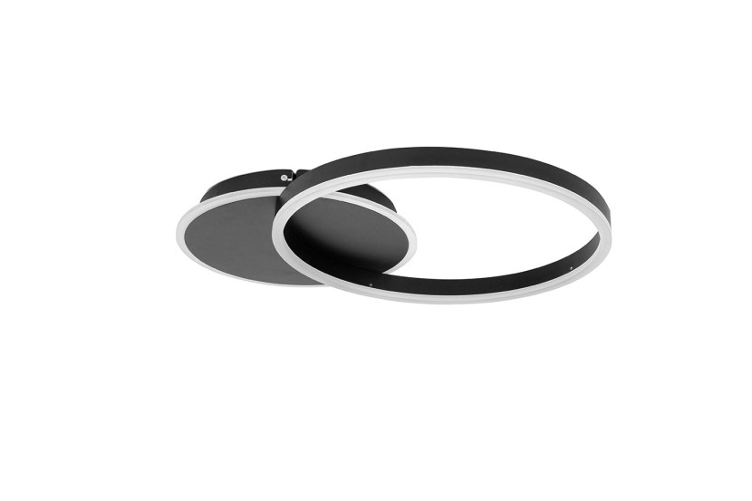 MOOSEE lampa sufitowa / plafon RINGS 2 czarna 792160