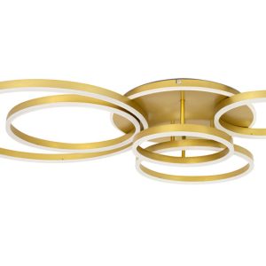 MOOSEE lampa sufitowa / plafon RINGS 6 złota 692748 MOOSEE lampa sufitowa / plafon RINGS 6 złota 692748