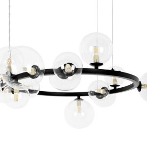 MOOSEE lampa wisząca ALURE 85 czarna 207225 MOOSEE lampa wisząca ALURE 85 czarna 207225
