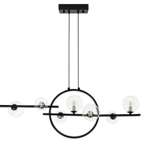 MOOSEE lampa wisząca ALURE LINE TWIN 90 czarna 154086 MOOSEE lampa wisząca ALURE LINE TWIN 90 czarna 154086