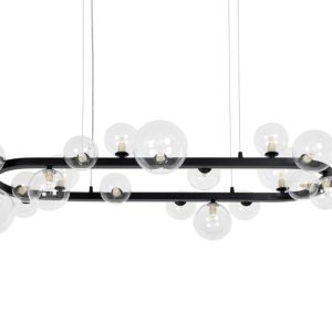 MOOSEE lampa wisząca ALURE OVAL 120 czarna 732628 MOOSEE lampa wisząca ALURE OVAL 120 czarna 732628