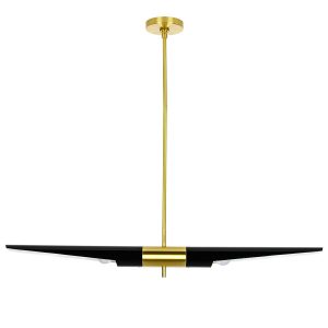 MOOSEE lampa wisząca APOLLO 1 czarna – szczotkowane złoto 148117 MOOSEE lampa wisząca APOLLO 1 czarna – szczotkowane złoto 148117