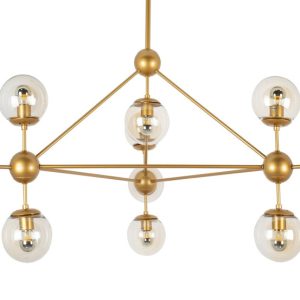 MOOSEE lampa wisząca ASTRIFERO 10 złota / bursztynowa 178945 MOOSEE lampa wisząca ASTRIFERO 10 złota / bursztynowa 178945