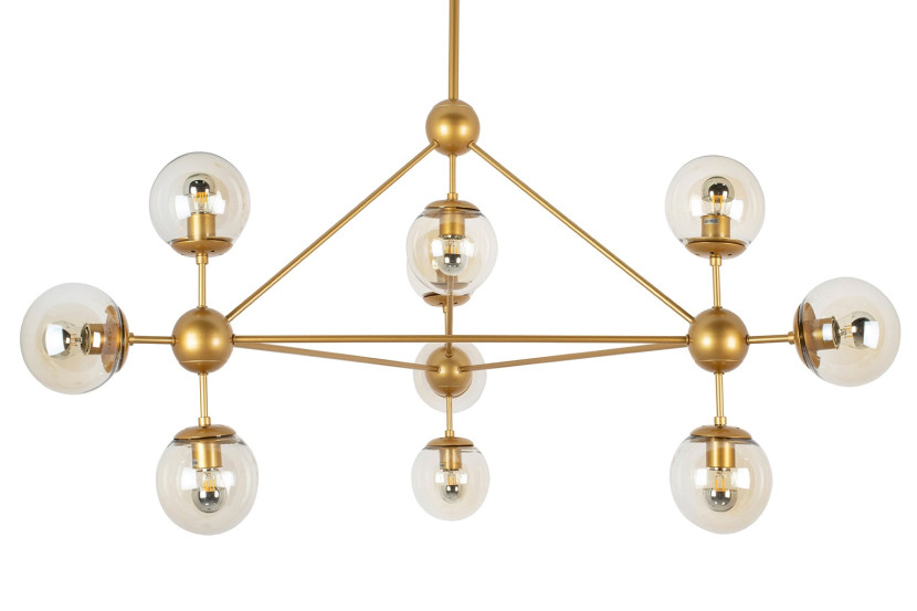 MOOSEE lampa wisząca ASTRIFERO 10 złota / bursztynowa 178945
