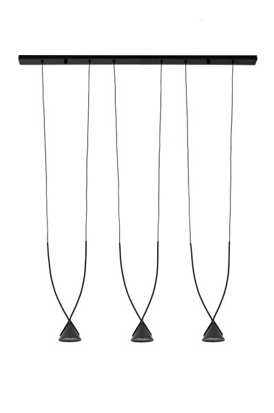 MOOSEE lampa wisząca ATLAS 3 czarna 154098