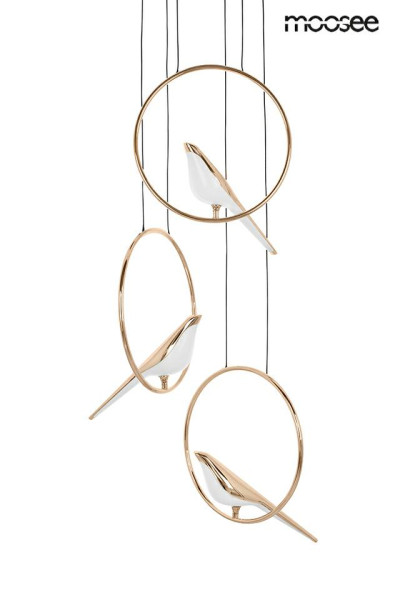 MOOSEE lampa wisząca BIRD DISC złota 431431