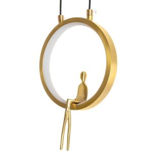 MOOSEE lampa wisząca BOY CIRCLE złota 297326 MOOSEE lampa wisząca BOY CIRCLE złota 297326