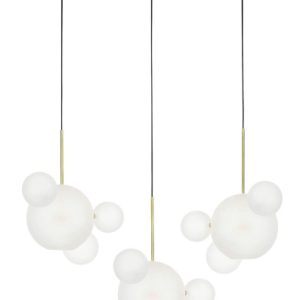 MOOSEE lampa wisząca CAPRI LINE 3 złota / biała – 180 LED/aluminium/szkło 476545 MOOSEE lampa wisząca CAPRI LINE 3 złota / biała – 180 LED/aluminium/szkło 476545