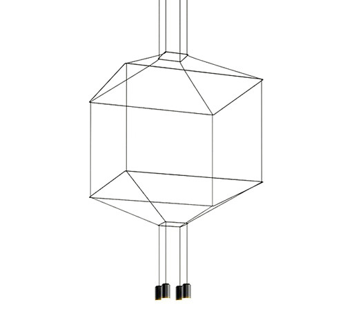 MOOSEE lampa wisząca FLUSSO 4 czarna 148132