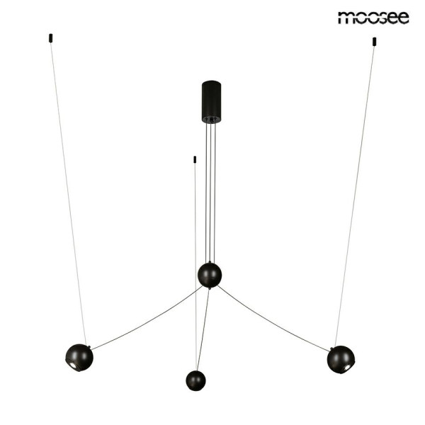 MOOSEE lampa wisząca OCTO 3 czarna 511808