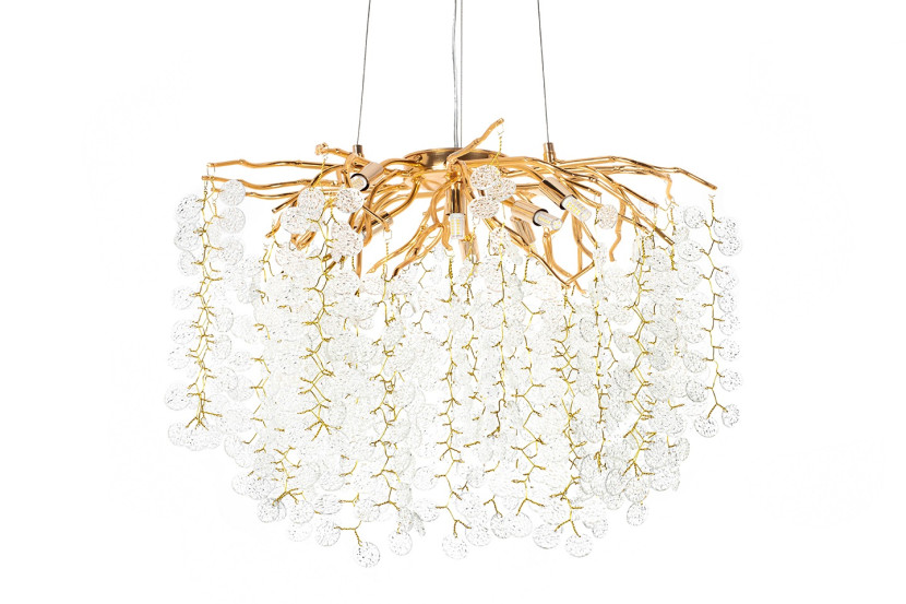 MOOSEE lampa wisząca RIVIERA 80 złota / clear 281629