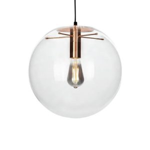 MOOSEE lampa wisząca SANDRA 20 miedziana – szkło, metal 154304