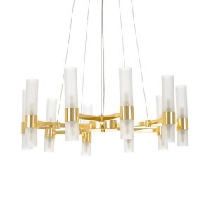 MOOSEE lampa wisząca TUBS 10 złota 334752 MOOSEE lampa wisząca TUBS 10 złota 334752